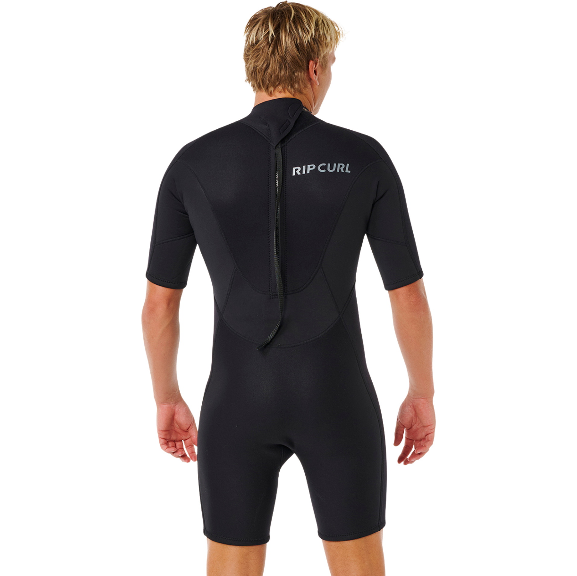 2026 Rip Curl Mens Trad 2mm Back Zip Shorty 12AMSP - Black